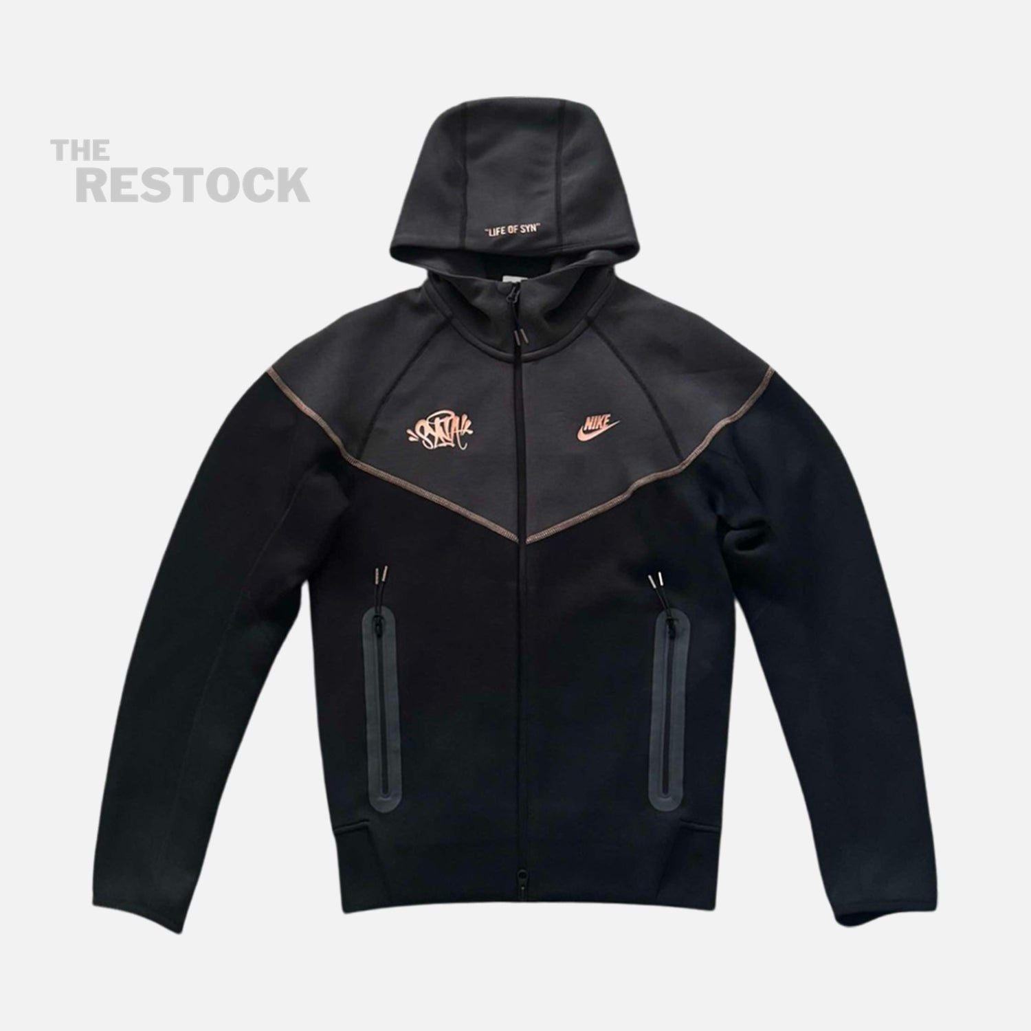 Nike x Syna World Tech Fleece Zip-Up Hoodie - Black / Bronze