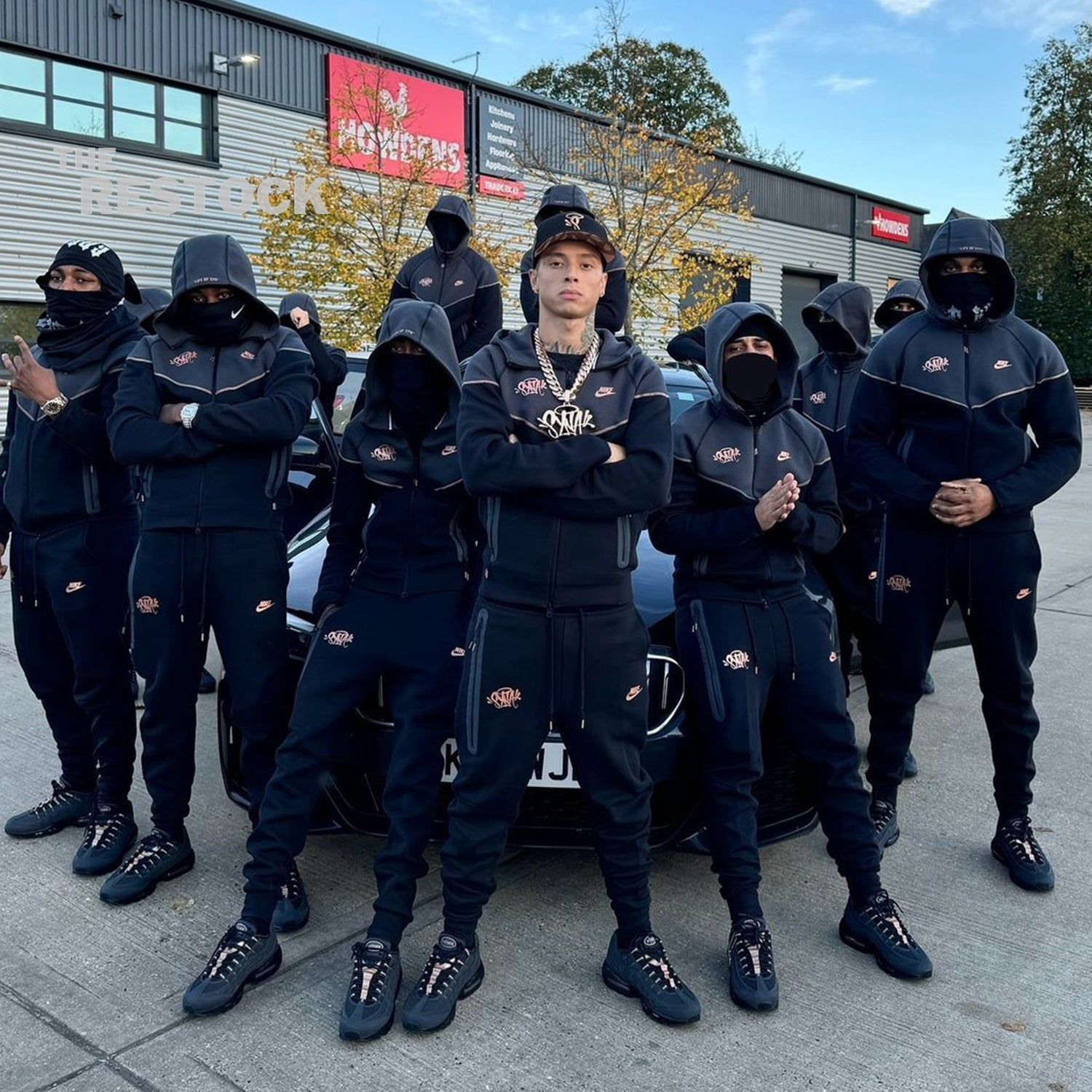 Nike x Syna World Tech Fleece Zip-Up Hoodie - Black / Bronze