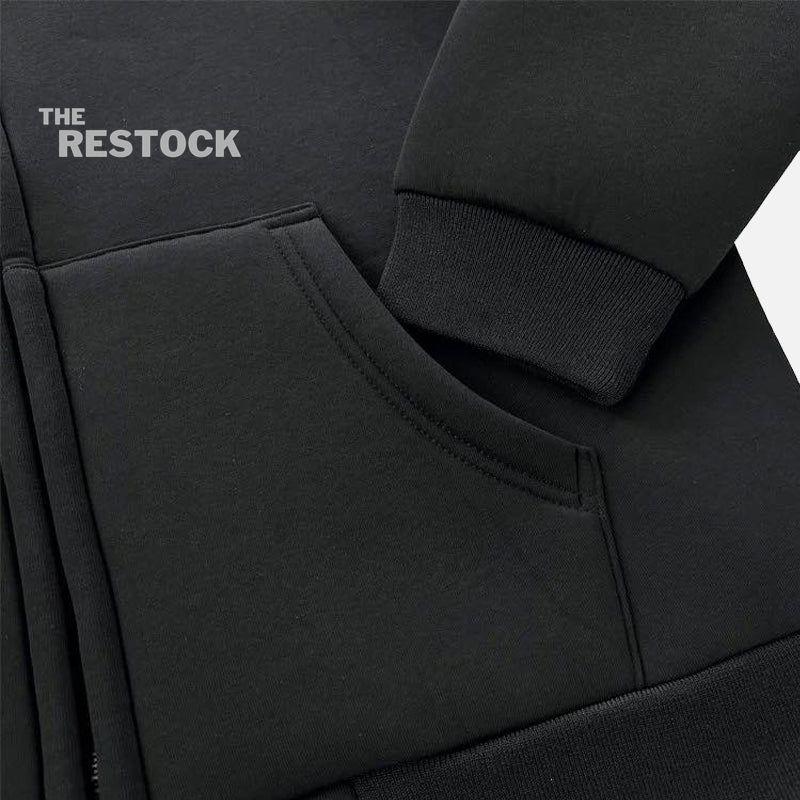 Syna World Neoprene Embossed Hoodie - Black