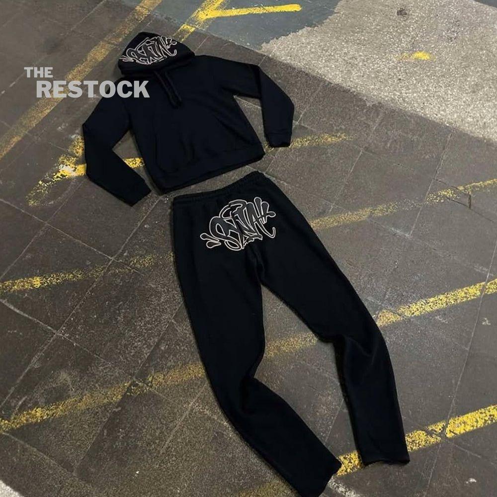 Syna World Logo Tracksuit - Black / Rose Gold