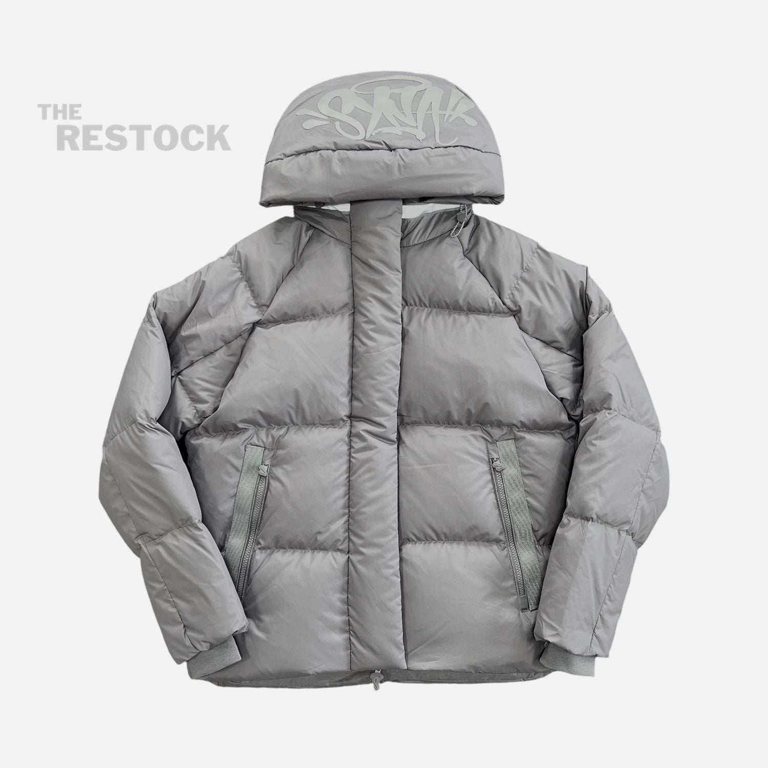 Syna World Logo Puffer Jacket -Grey