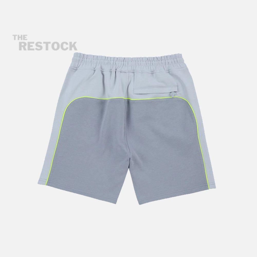 Syna World Team Pipe Shorts - Grey / Volt Green