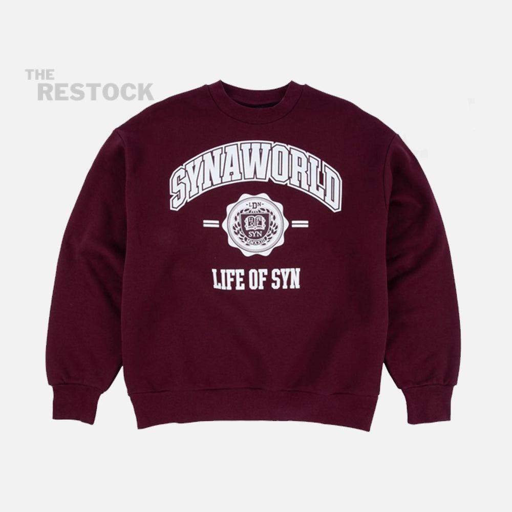 Syna World College Crew Sweater - Burgundy