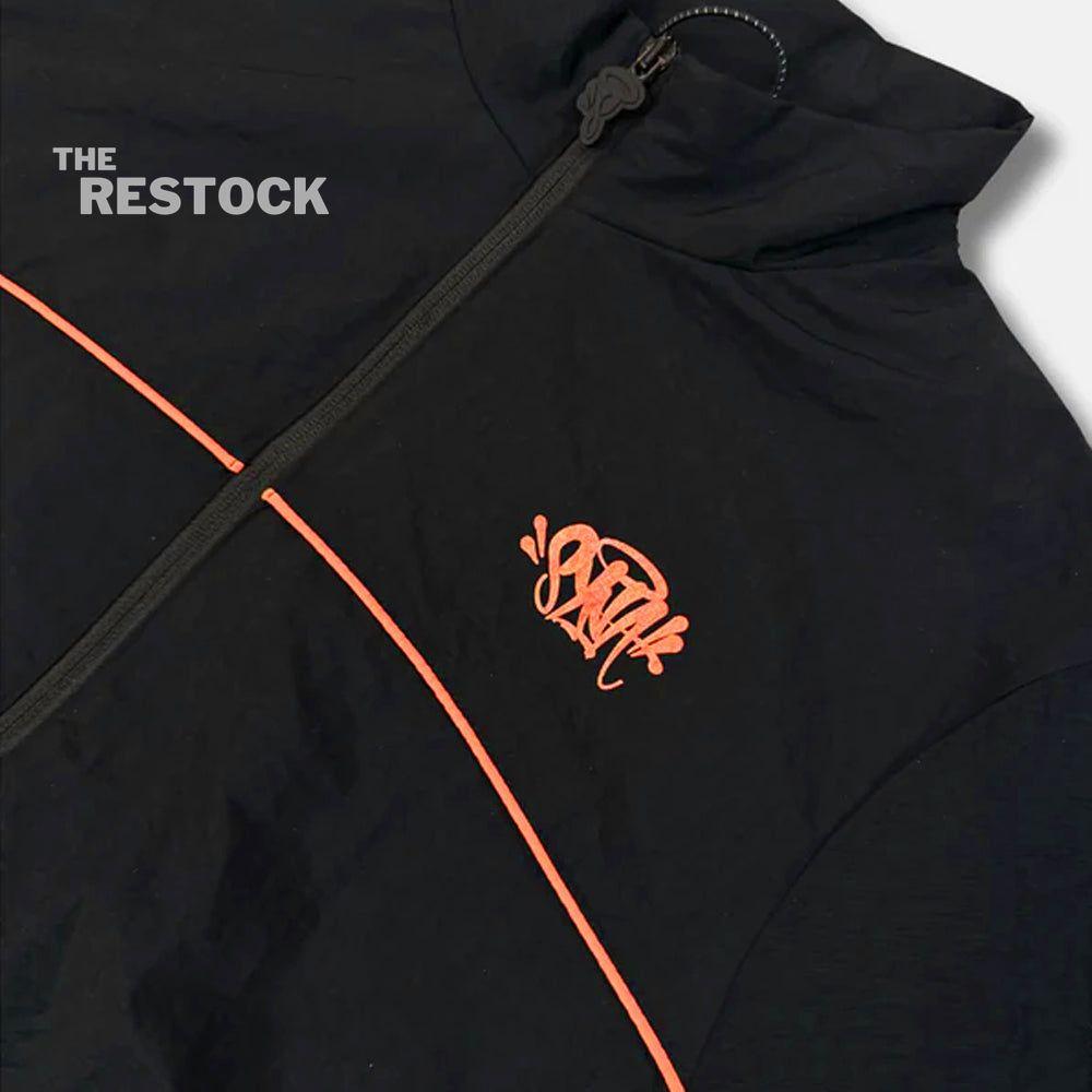 Syna World Logo Shell Tracksuit - Black / Orange
