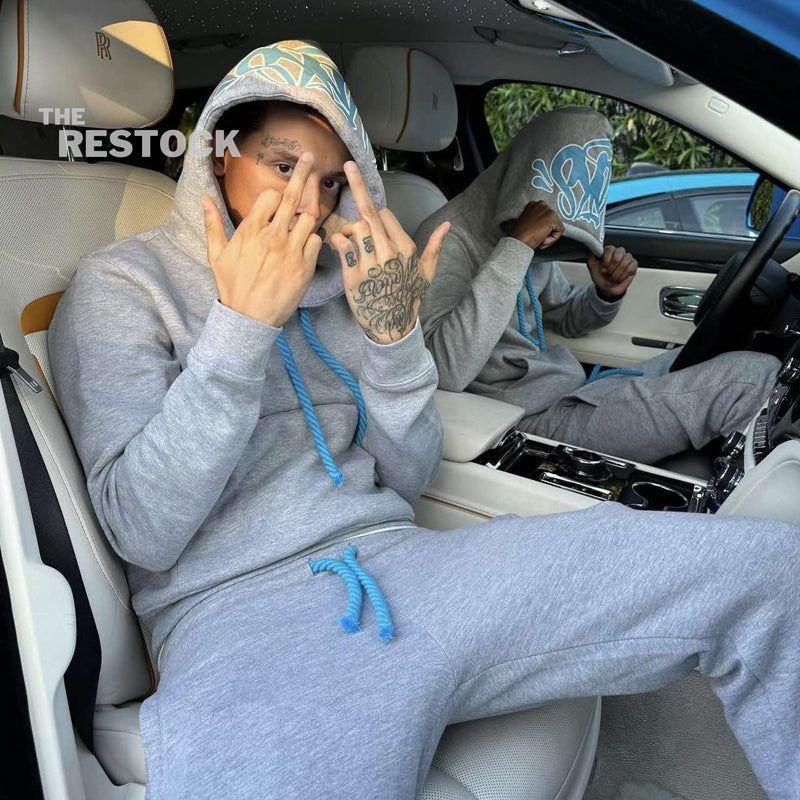 Syna World Logo Tracksuit - Grey / Blue