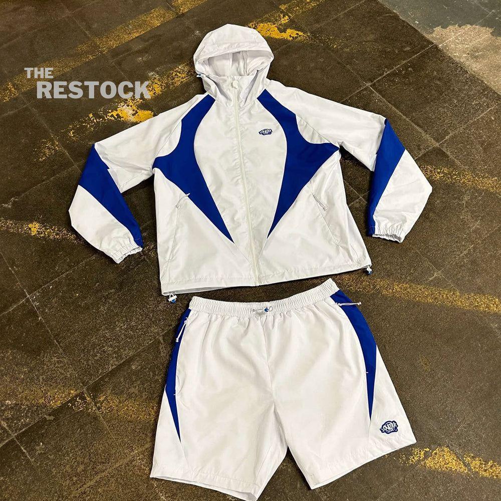 Syna World Vortex Woven Jacket - White / Blue