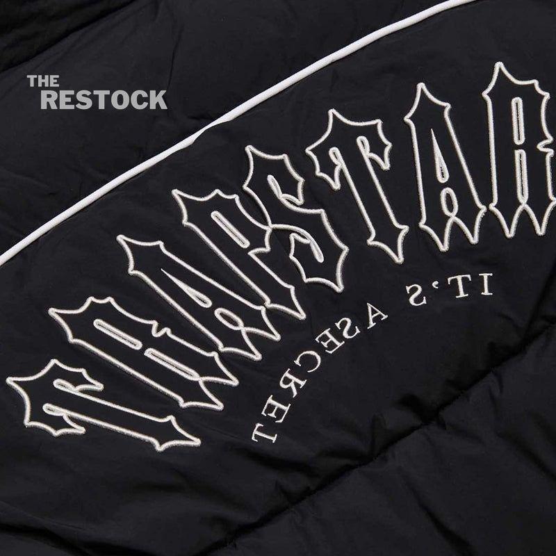 Trapstar Irongate Arch Piping Hooded Puffer Jacket - Black / White