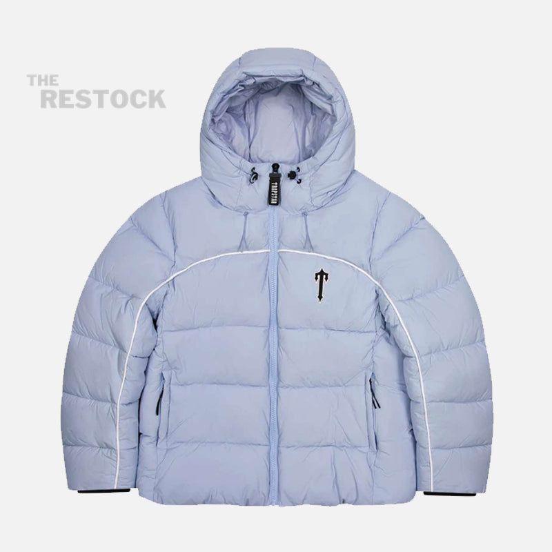 Trapstar Irongate Arch Piping Hooded Puffer Jacket - Ice Blue