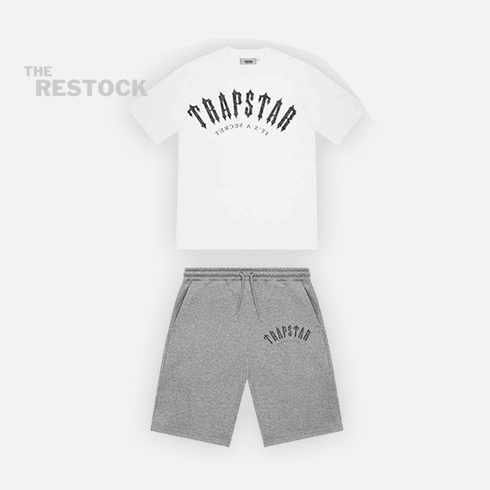 Trapstar Irongate Camo T-Shirt & Short Set - White / Grey