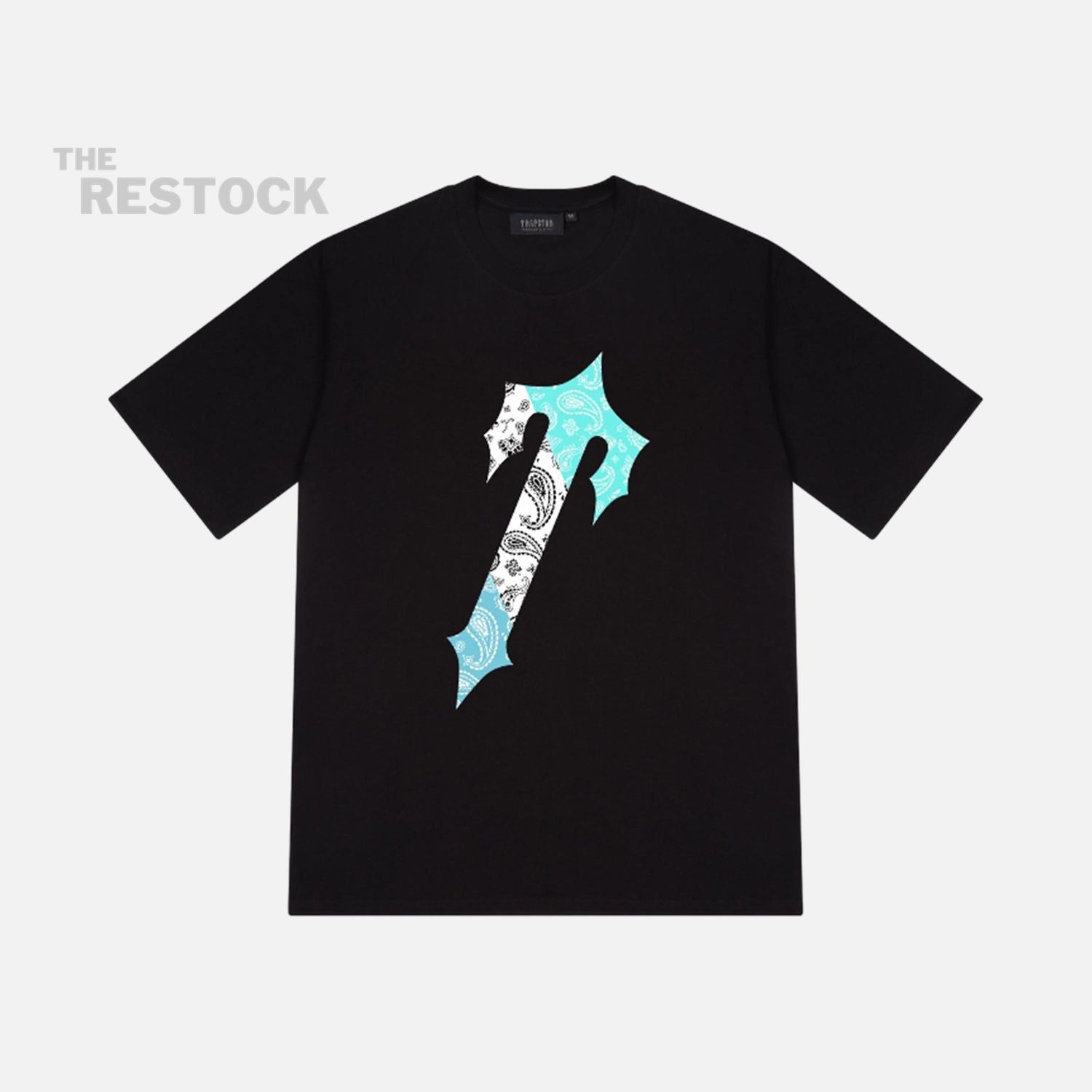 Trapstar Decoded Paisley T-Shirt - Black / Teal