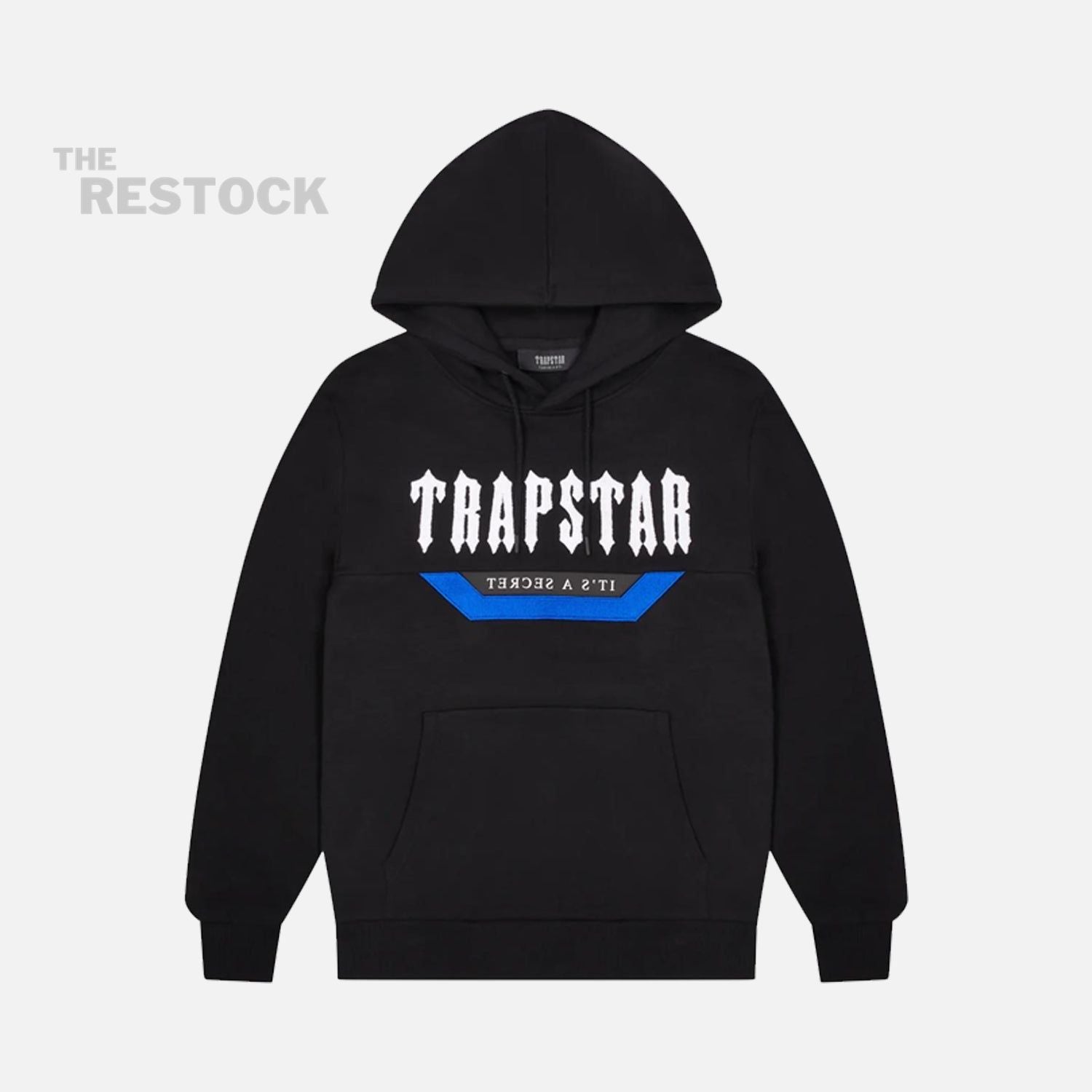 Trapstar Irongate Hooded Tracksuit - Black/Blue