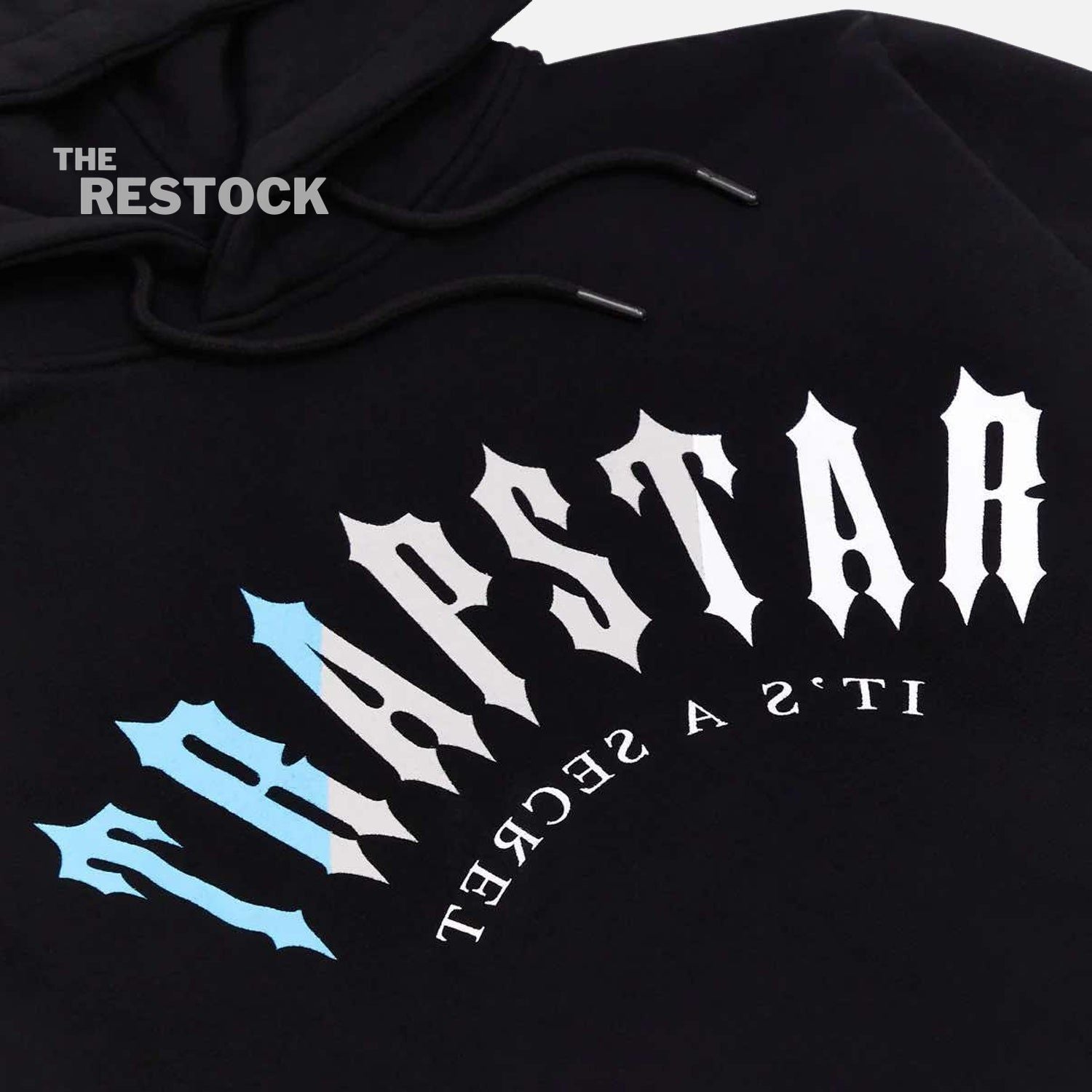Trapstar Decoded Hoodie - Black / Light Blue