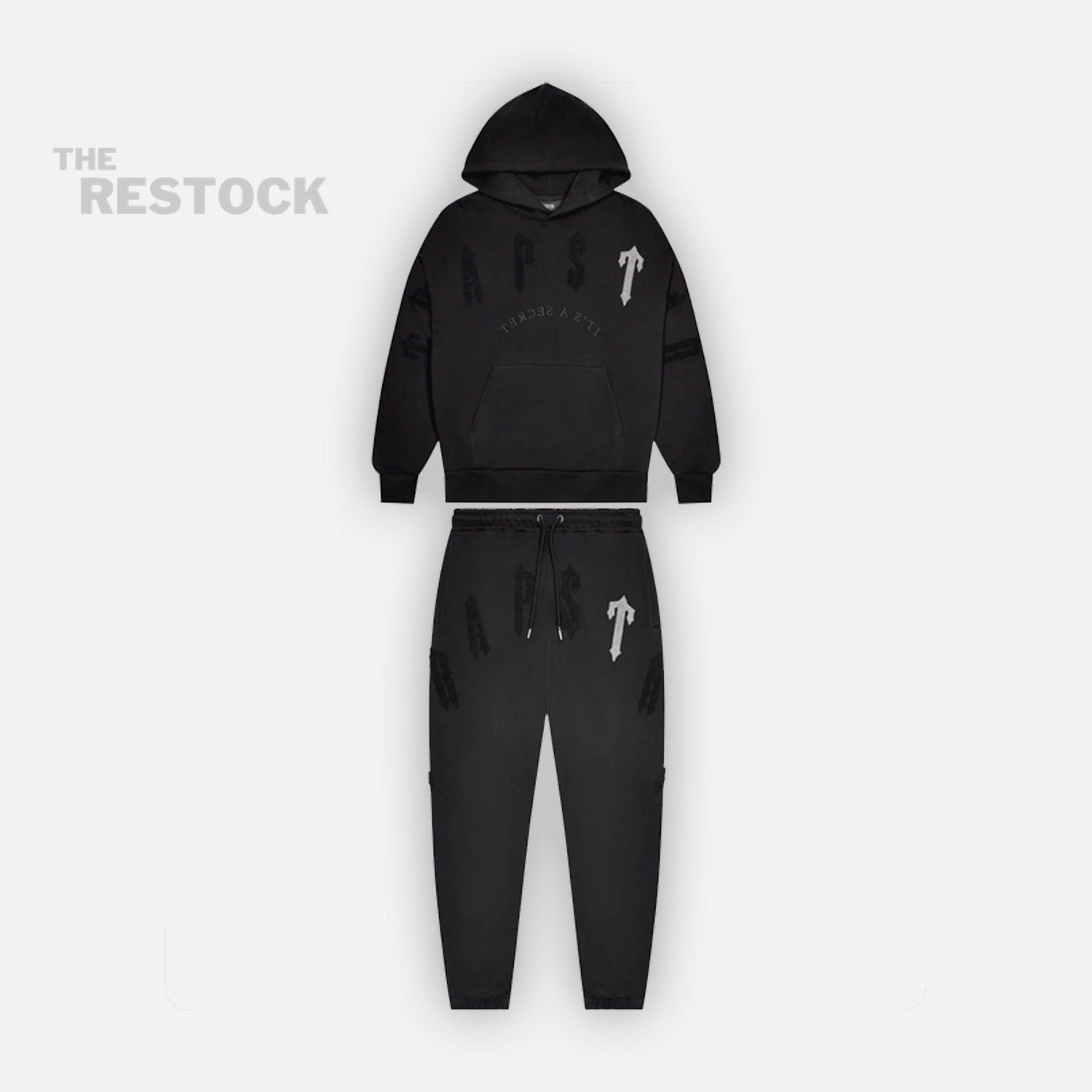 Trapstar Irongate Arch Chenille 2.0 Hooded Tracksuit - Blackout