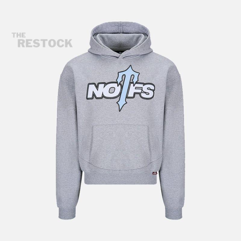 Trapstar x NOFS Hoodie - Grey / Ice Blue