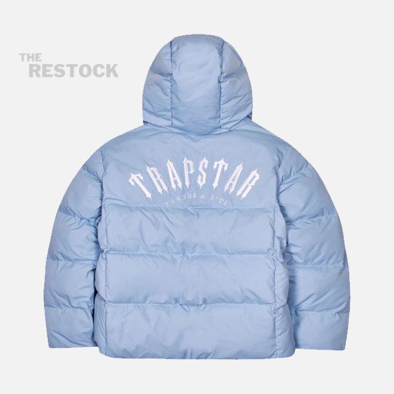 Trapstar Irongate Arch Hooded Puffer Jacket - Cashmere Blue