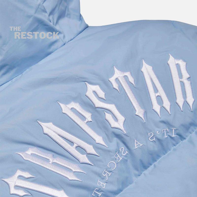 Trapstar Irongate Arch Hooded Puffer Jacket - Cashmere Blue
