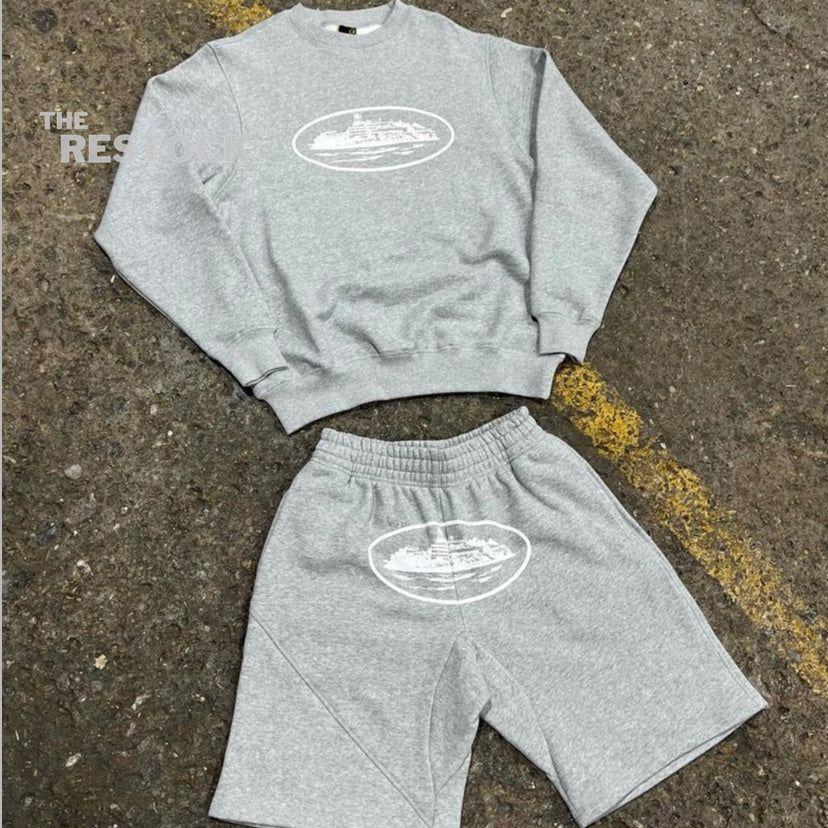 Preloved Corteiz RTW OG Alcatraz Shorts - Heather Grey