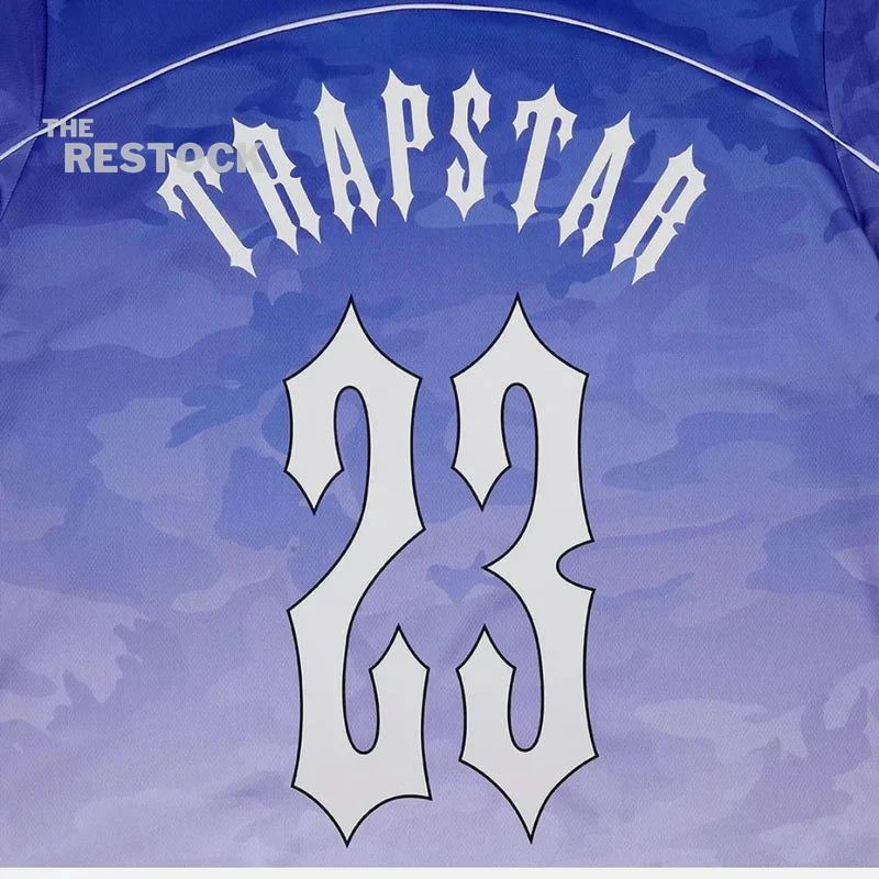 Trapstar Irongate Monogram Football Jersey - Blue Camo
