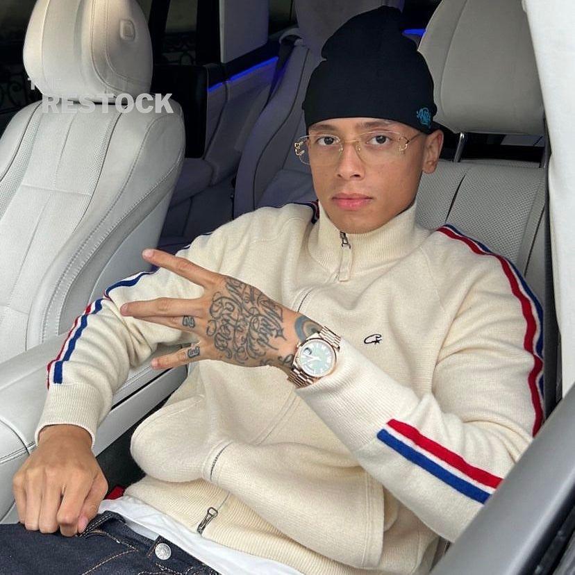 Preloved Corteiz RTW Knit Zip Up Fleece - Cream