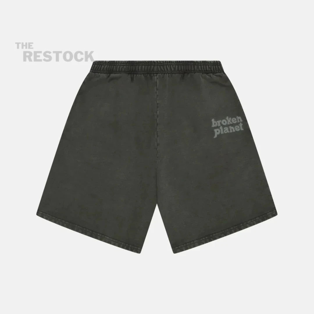 Broken Planet Market Basics Shorts - Washed Soot Black