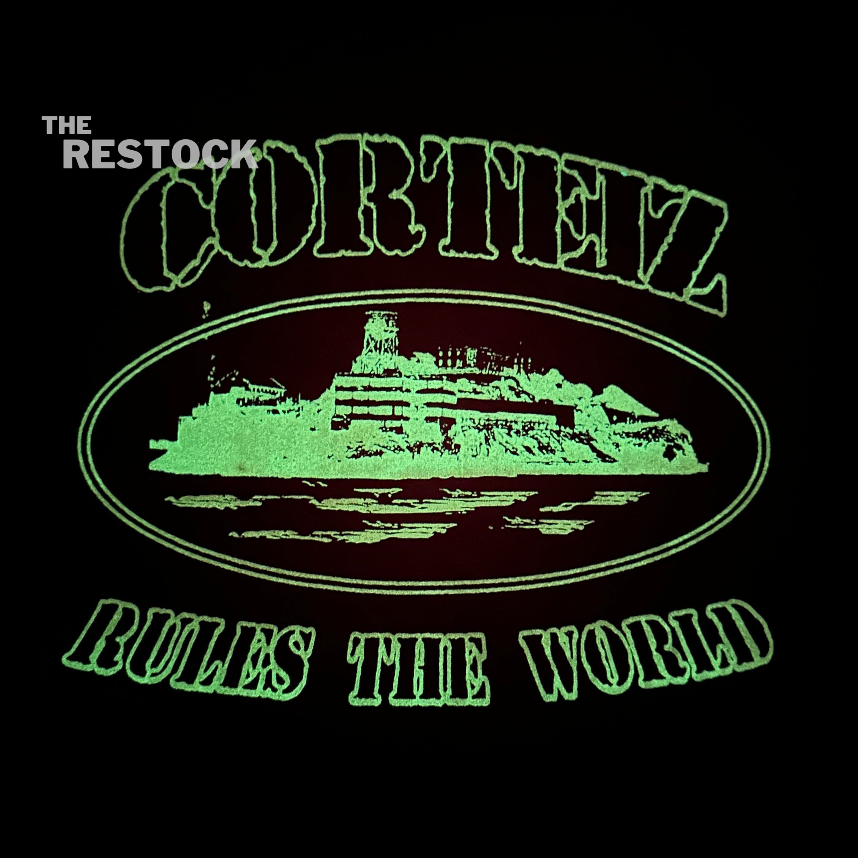 Corteiz RTW Glow In The Dark OG Alactraz T-Shirt - Black
