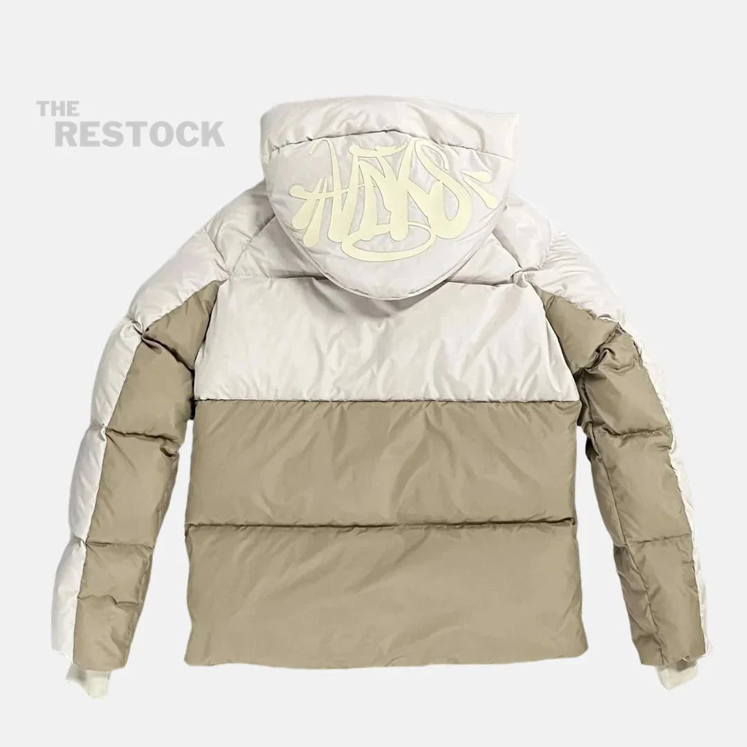 Syna World Logo Puffer Jacket - Cream