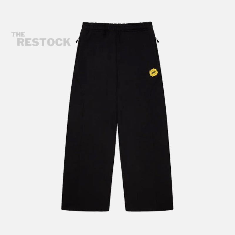 Broken Planet Cosmic Speed Wide Leg Bottoms - Midnight Black