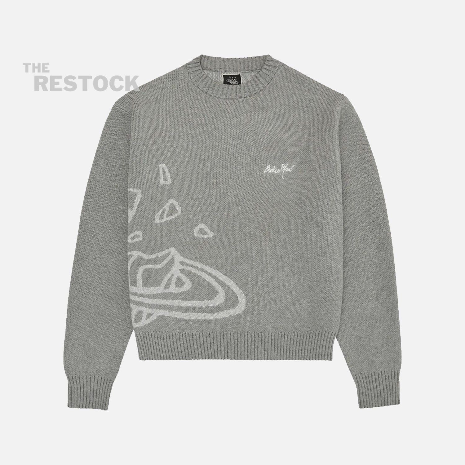 Broken Planet Market Knit Sweater - Heather Grey