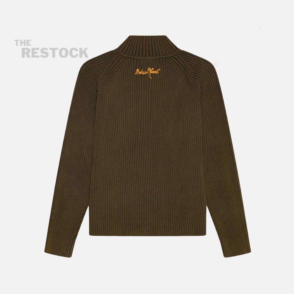 Broken Planet Ribbed Zip-Up Jacket - Washed Brown