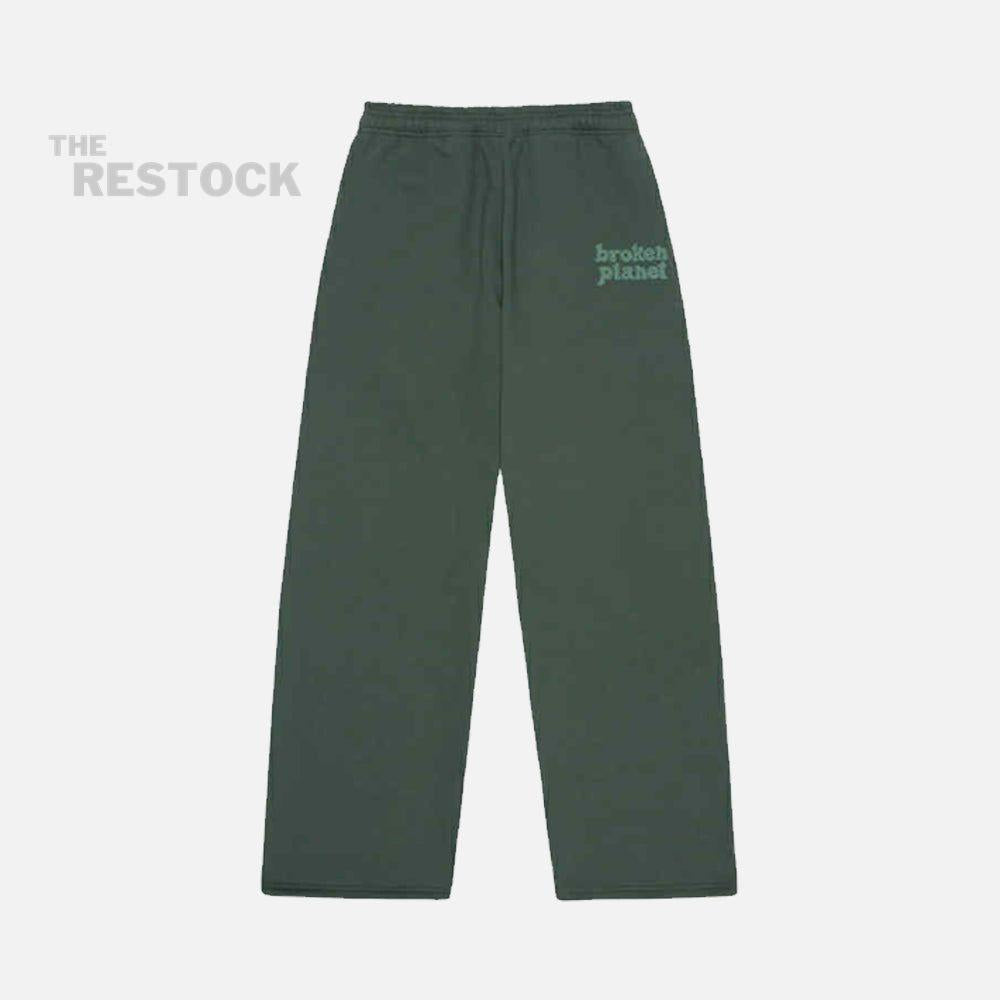 Broken Planet Basics Straight Leg Bottoms - Emerald Green