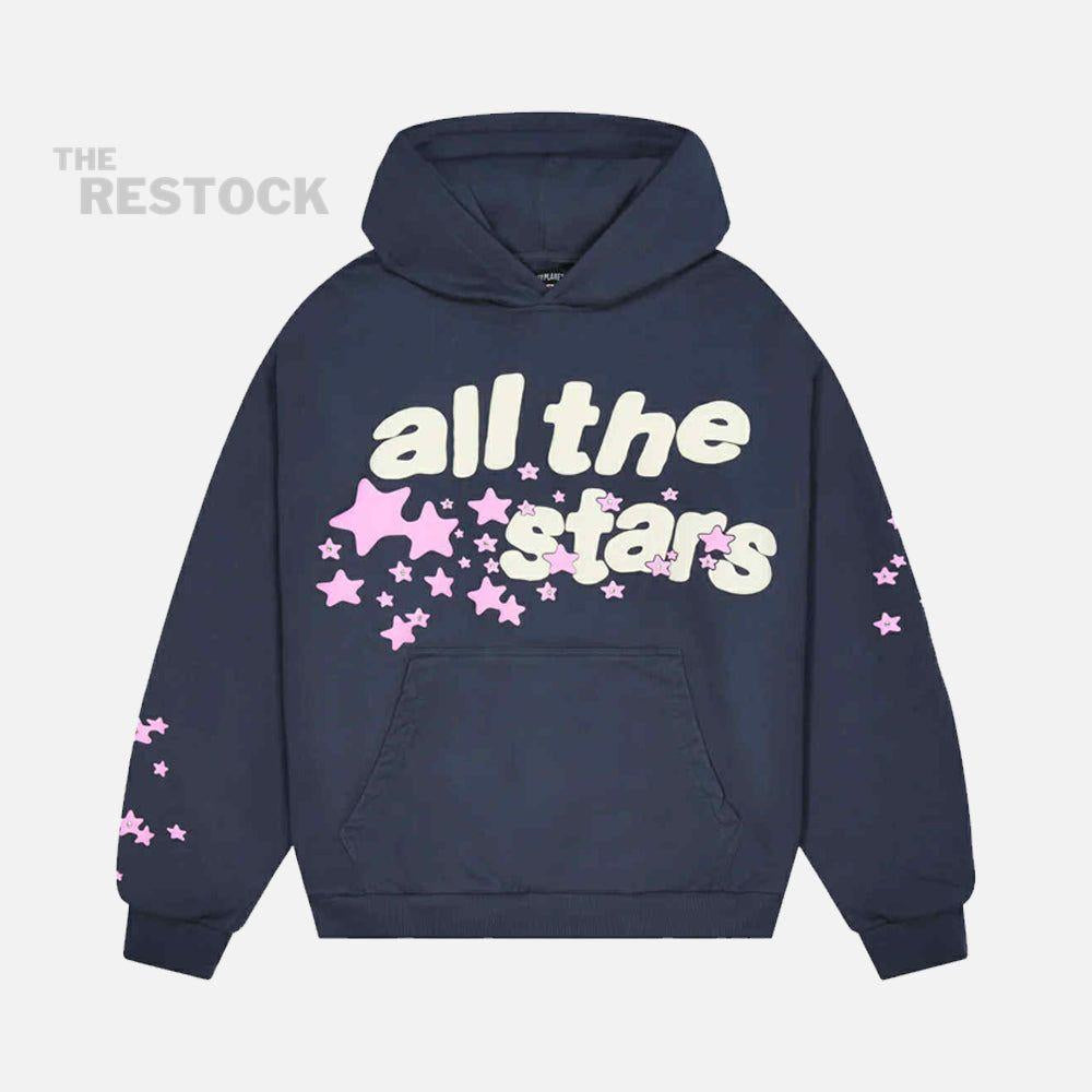 Broken Planet All The Stars Hoodie - Deep Navy / Pink