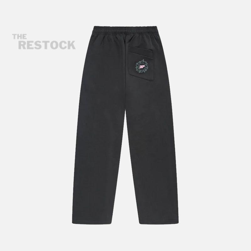 Broken Planet Stargazing Straight Leg Bottoms - Soot Black