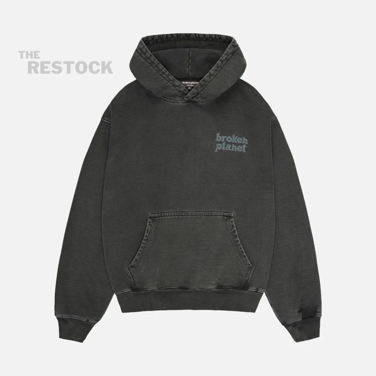 Broken Planet Market Basics Hoodie - Washed Soot Black