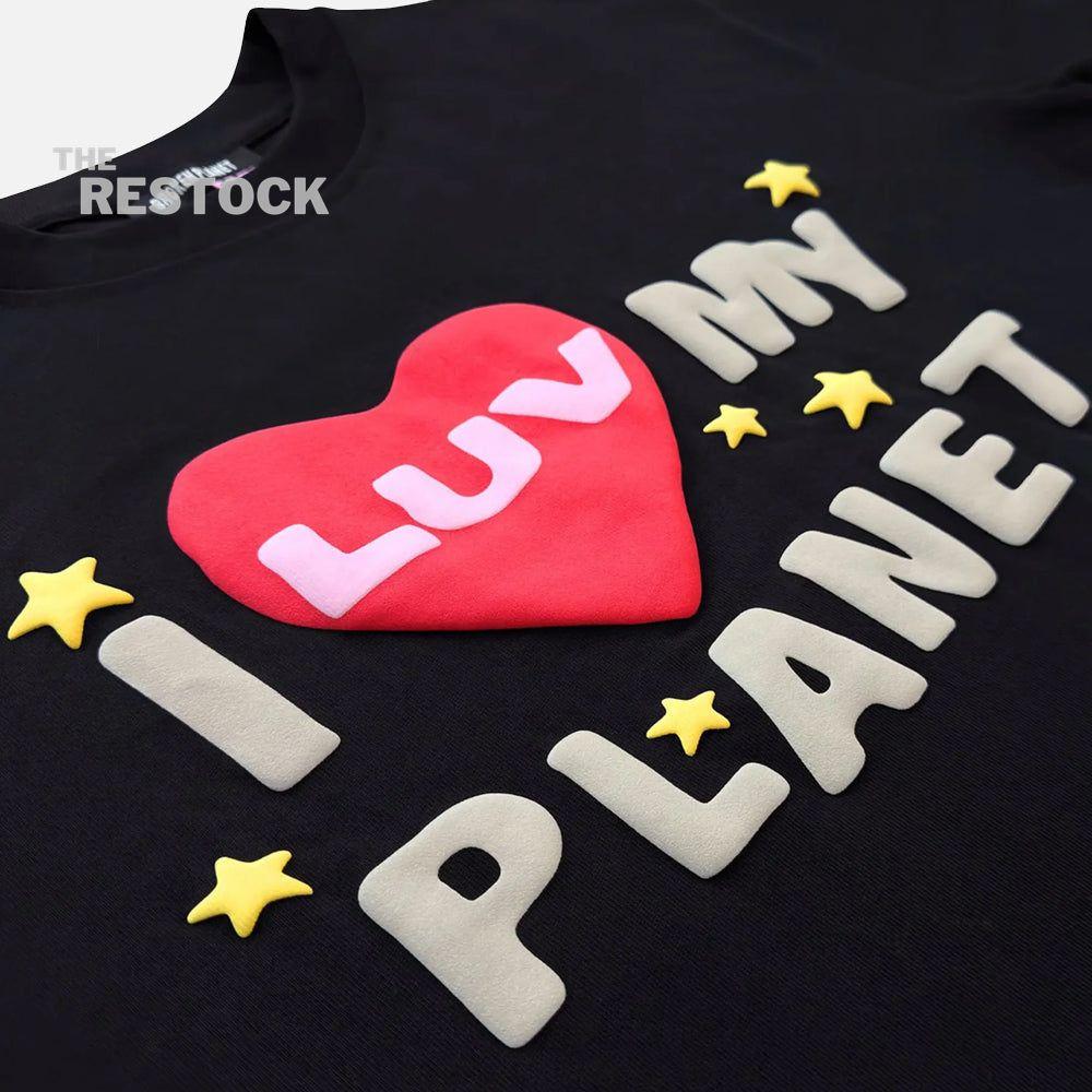 Broken Planet I Luv My Planet T-Shirt - Midnight Black