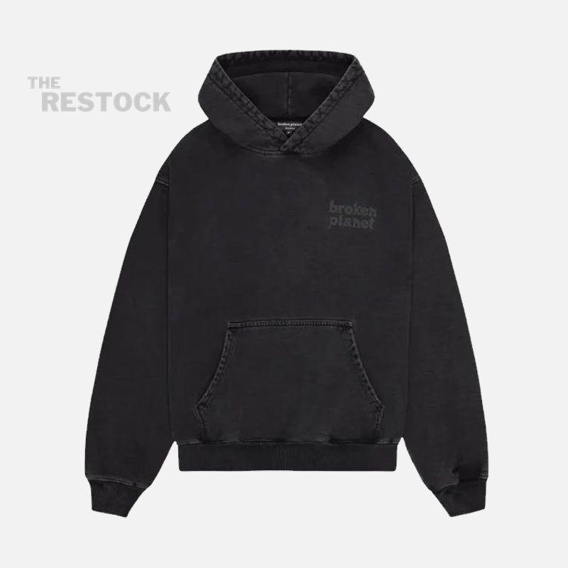 Broken Planet Basics Hoodie - Washed Midnight Black