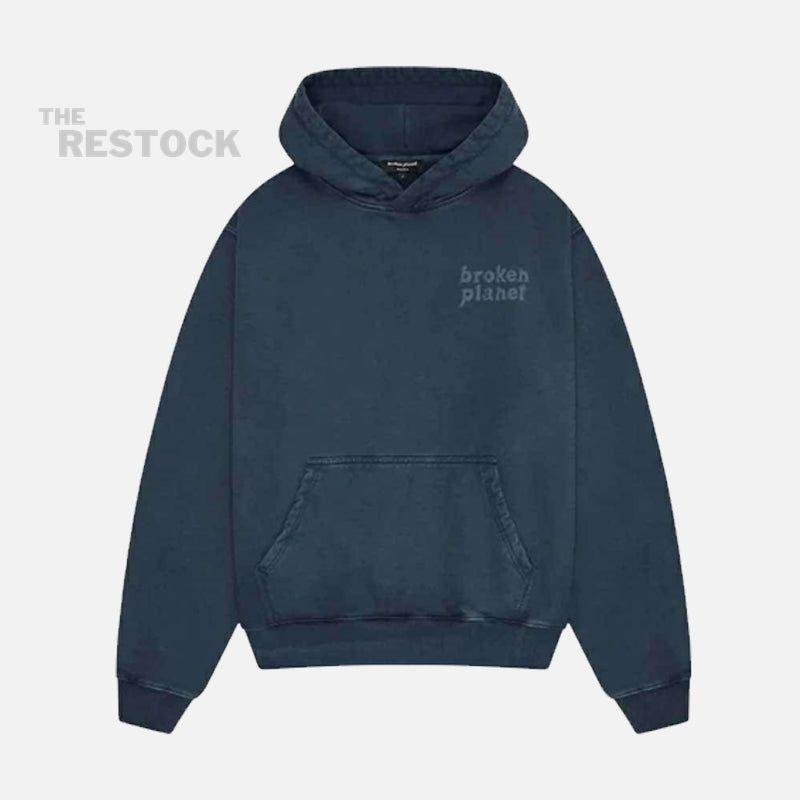 Broken Planet Basics Hoodie - Washed Outerspace Blue