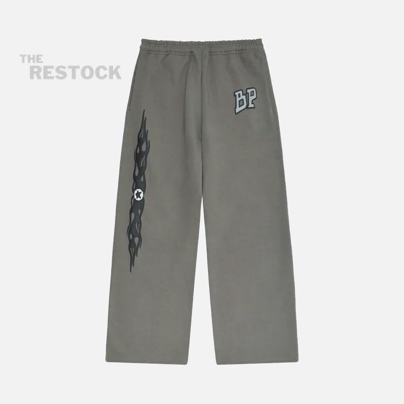 Broken Planet Market Wide Leg Chaos Bottoms - Gunmetal Grey