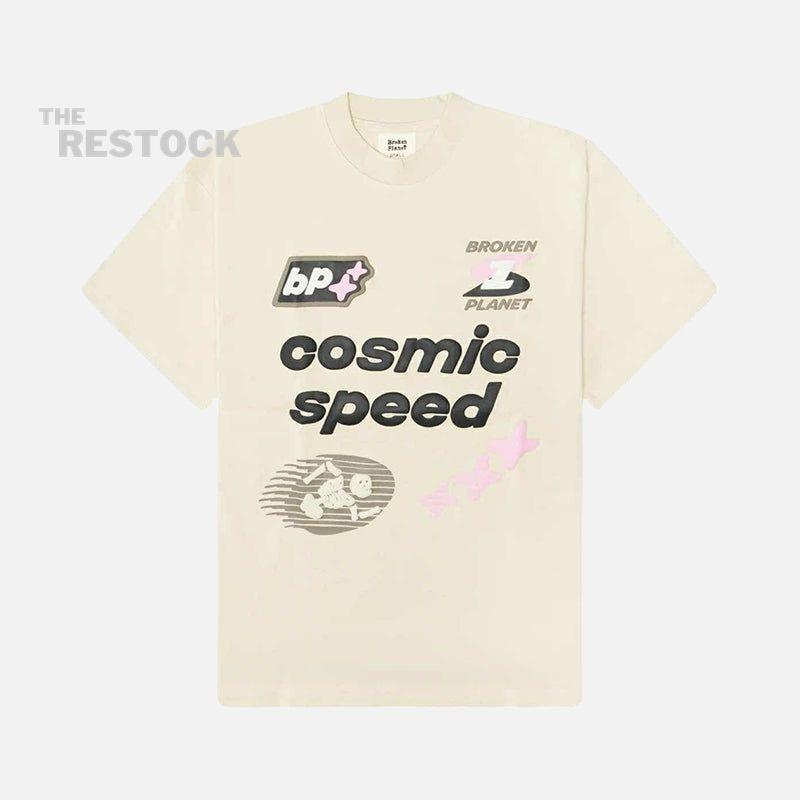 Broken Planet Cosmic Speed T Shirt - Bone White
