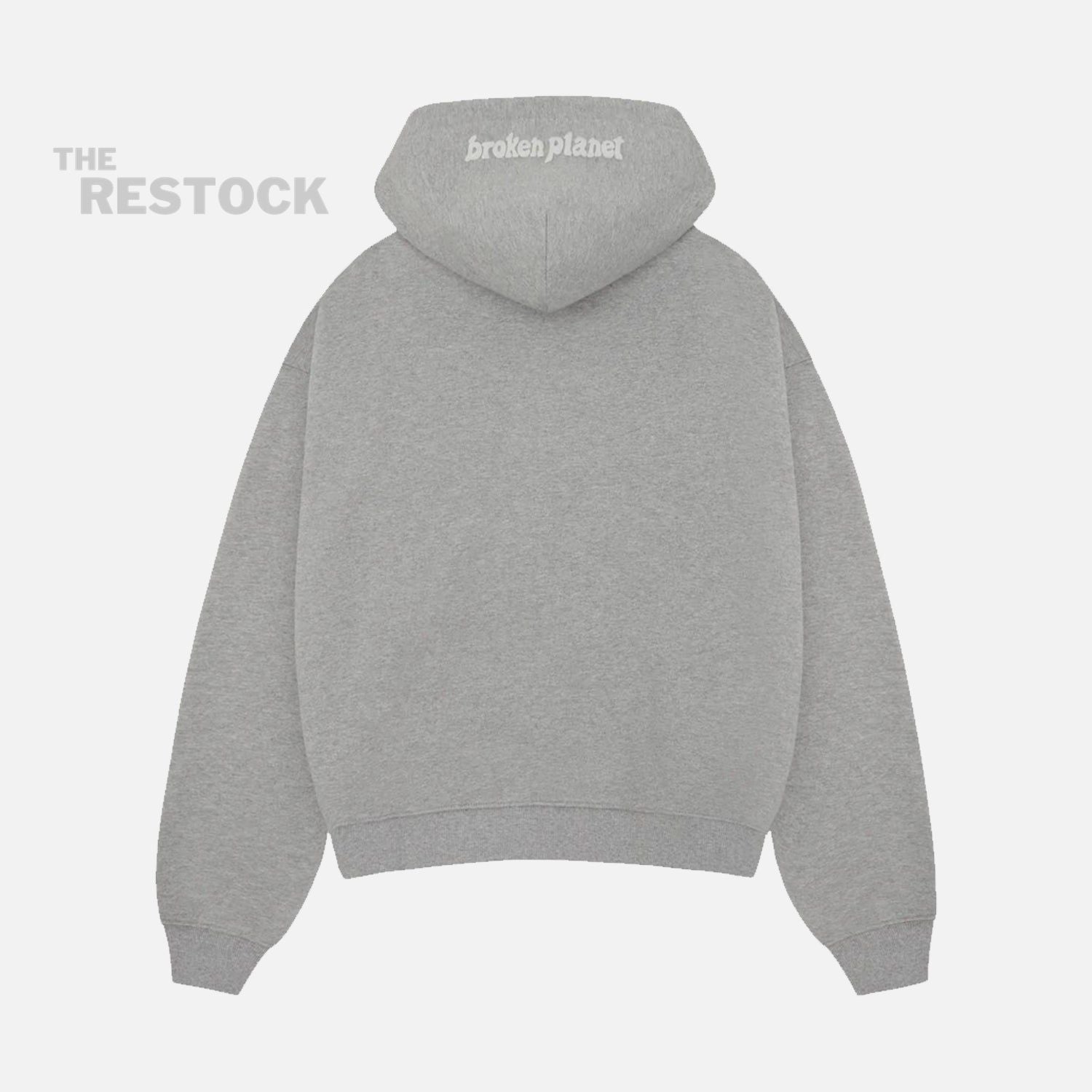 Broken Planet Zip-Up Hoodie - Heather Grey