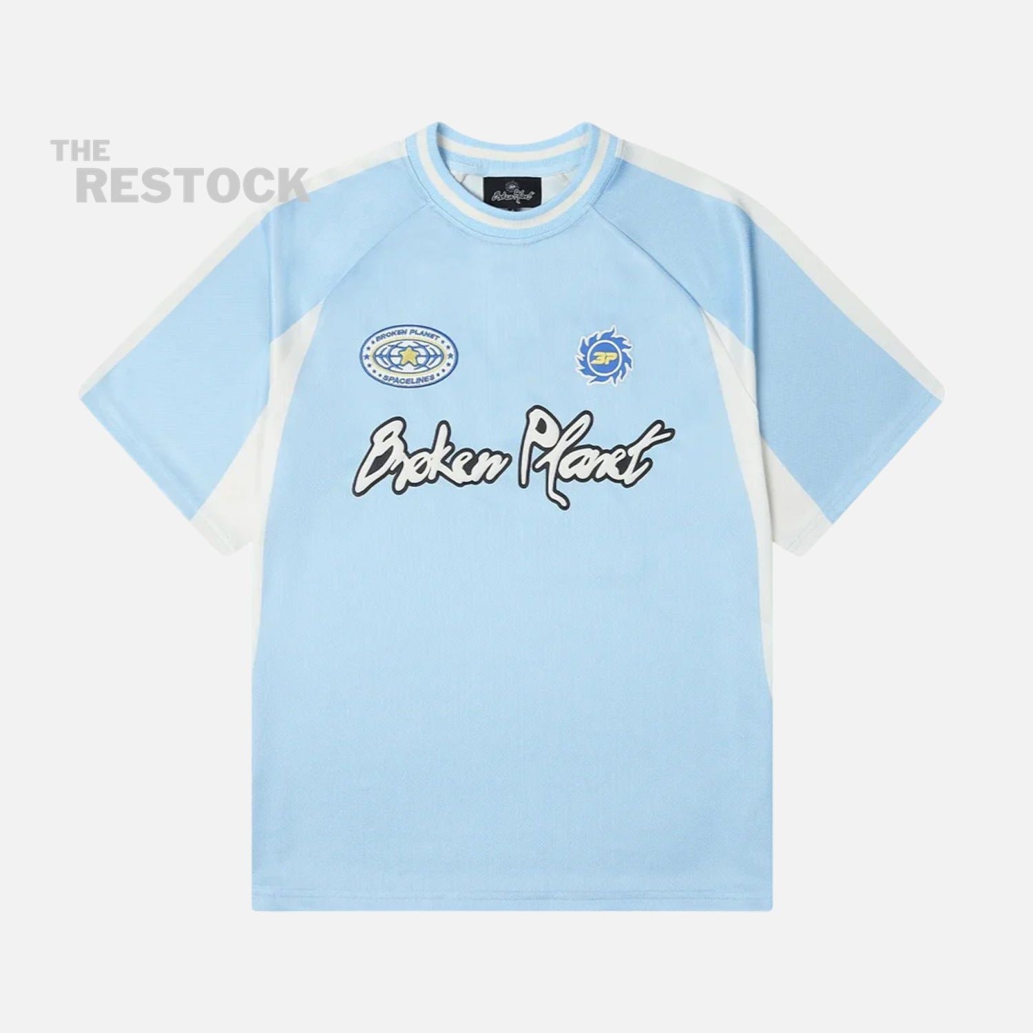 Broken Planet Market Football Jersey - Light Blue