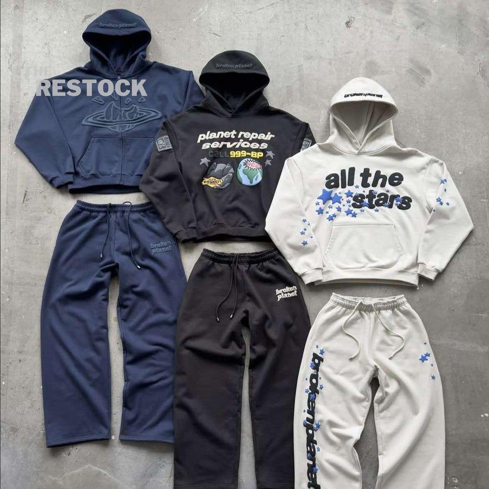 Broken Planet Basics Straight Leg Bottoms - Deep Navy