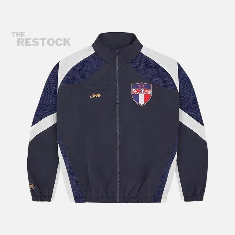 Corteiz RTW Francais Olympic Shuku Jacket - Navy / White