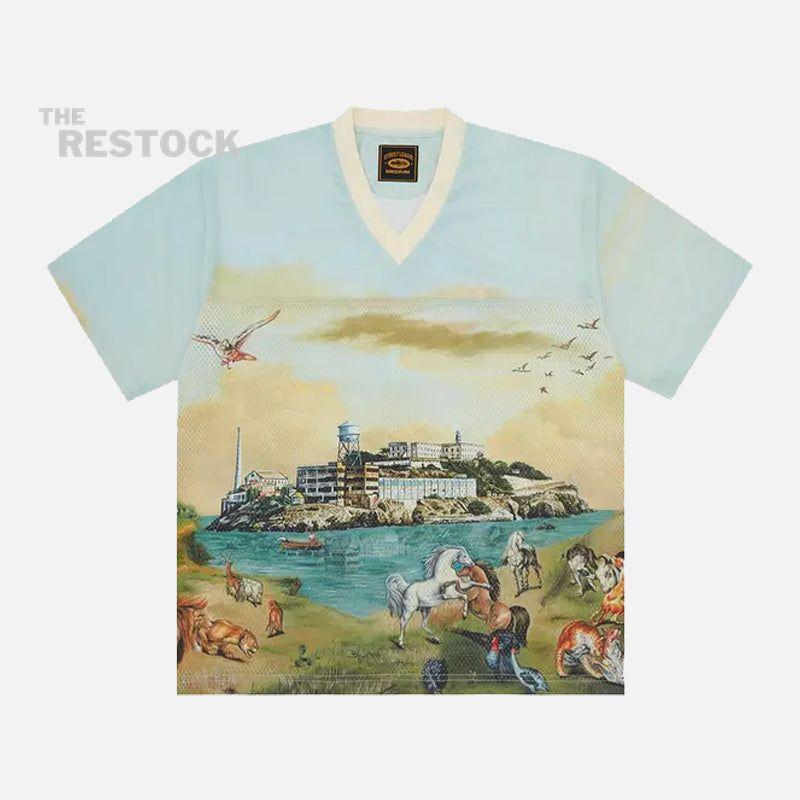 Corteiz RTW Narnia Jersey - Blue / Cream