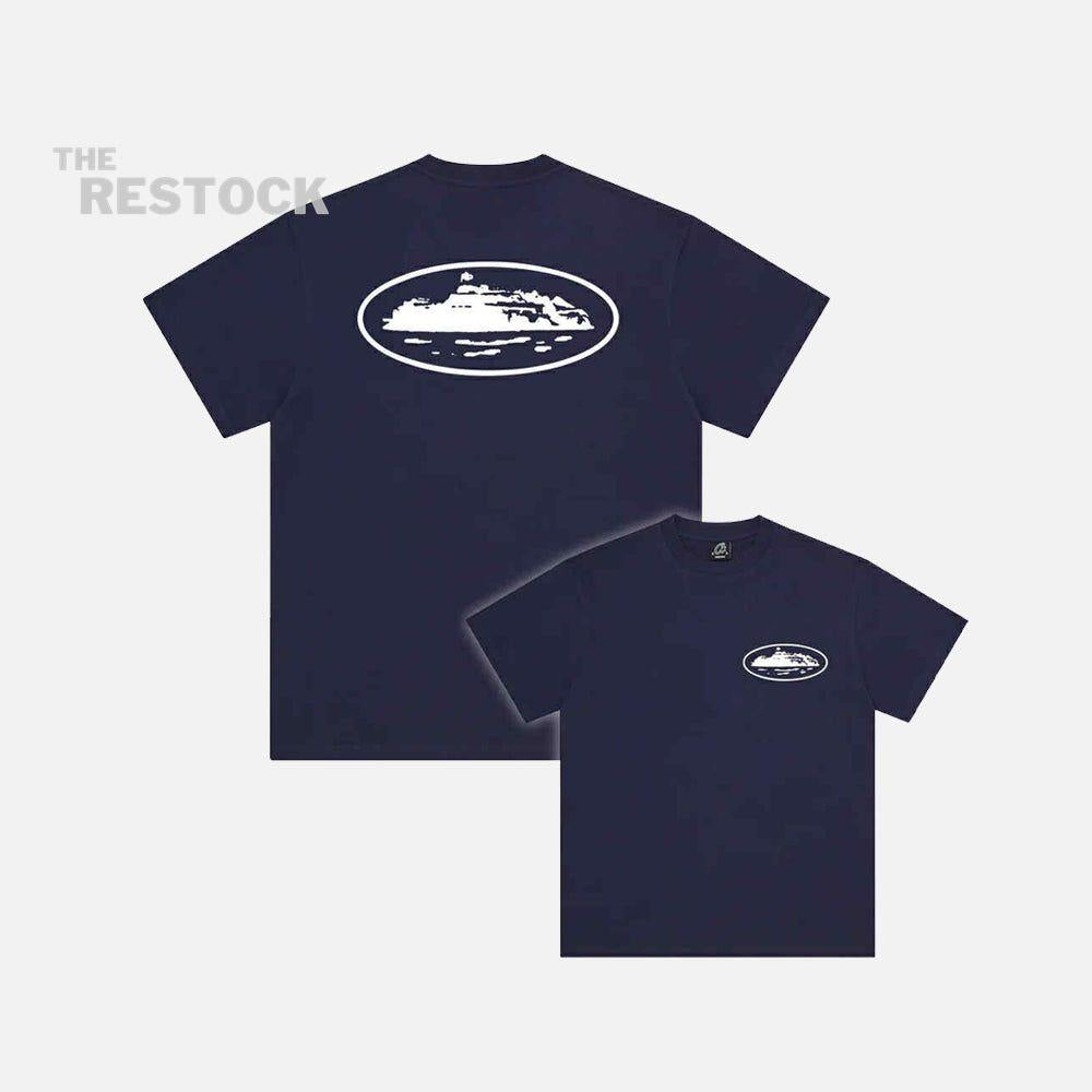 Corteiz RTW OG Island T-Shirt - Navy