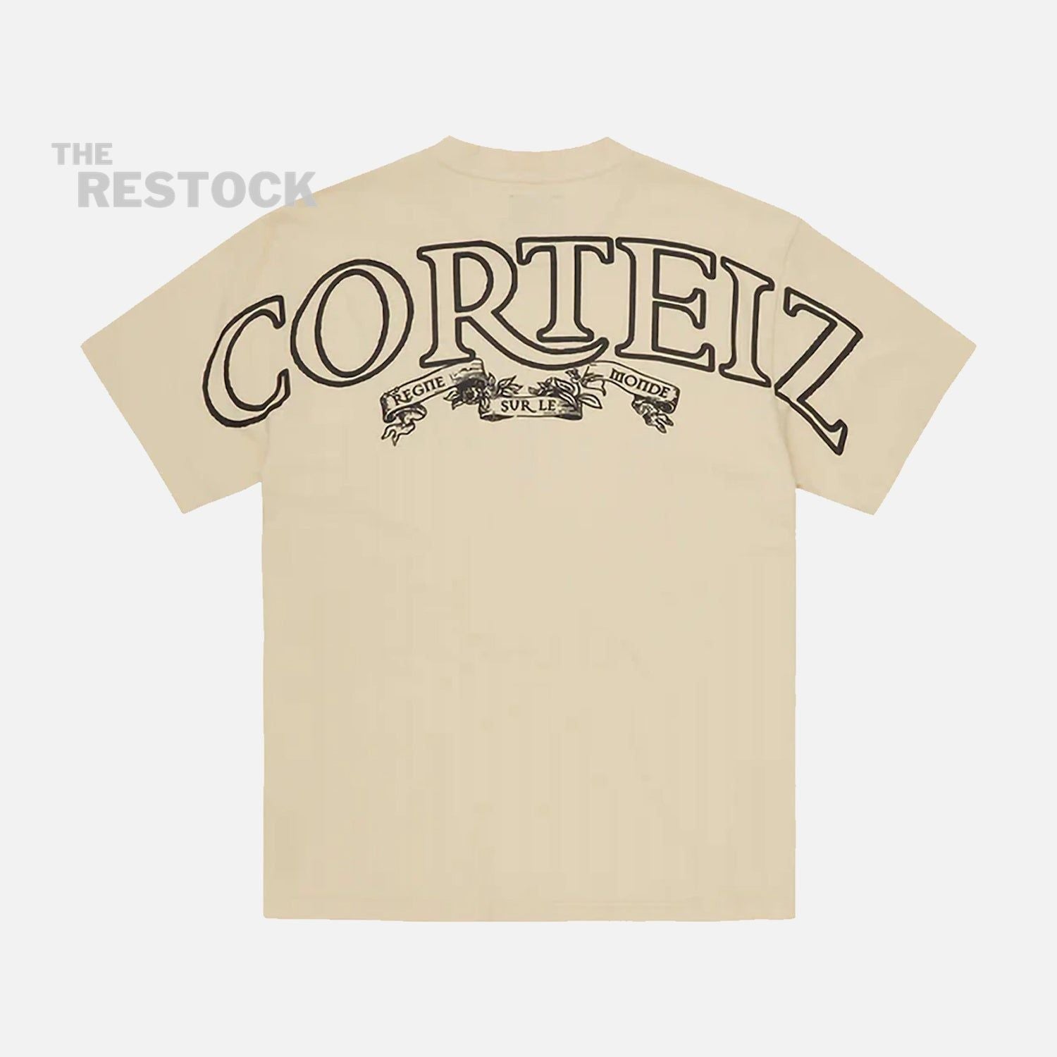 Corteiz RTW Royale Heavyweight T-Shirt - Beige / Black