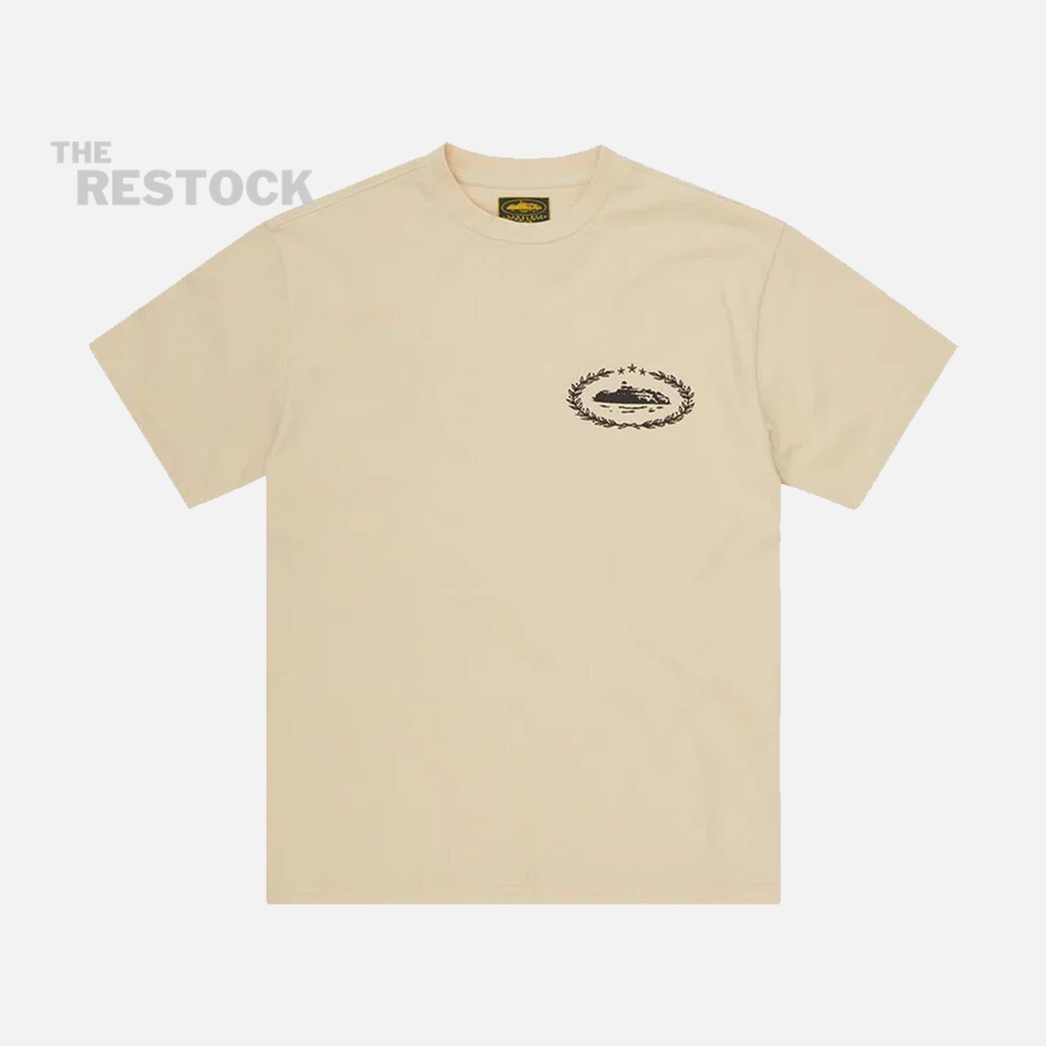 Corteiz RTW Royale Heavyweight T-Shirt - Beige / Black