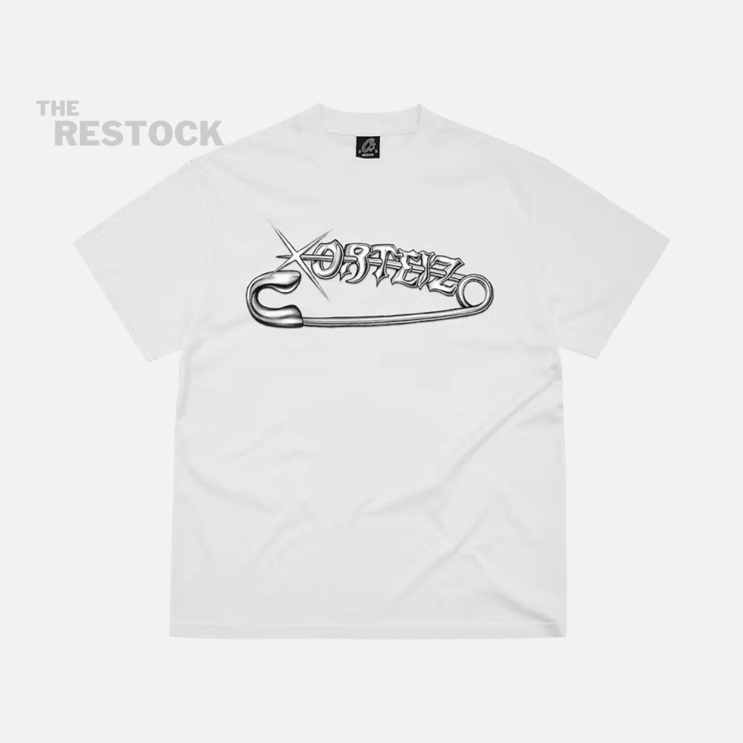 Corteiz RTW Safety Pin T-Shirt - White / Black