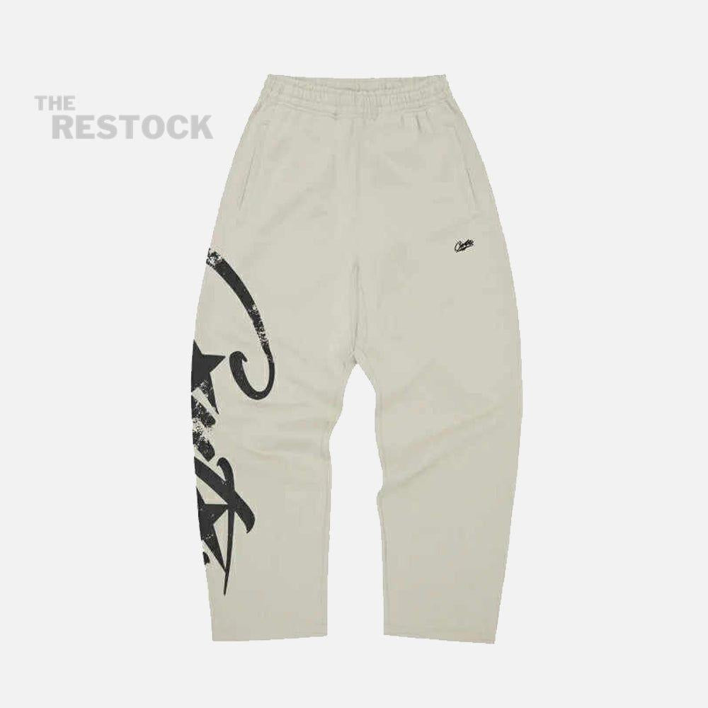 Corteiz RTW Woosh Open Hem Pant - Bone