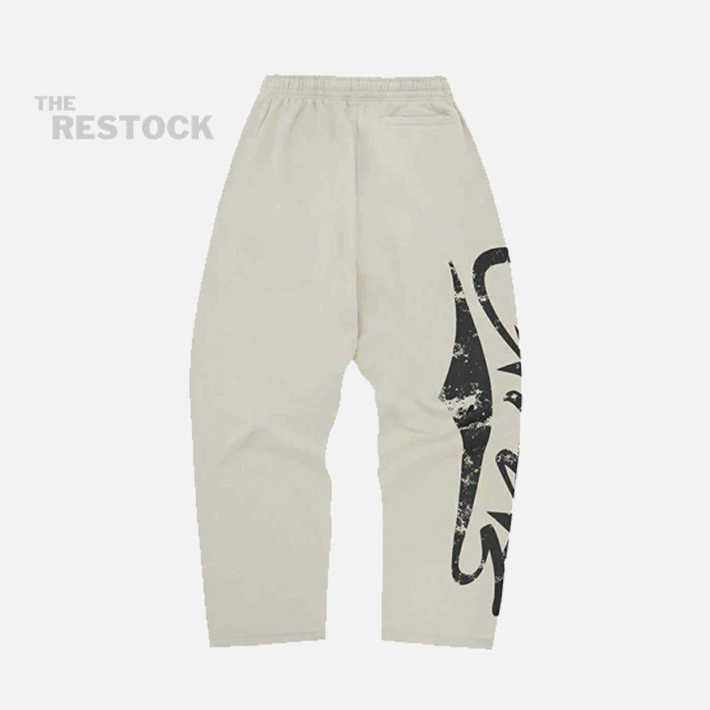 Corteiz RTW Woosh Open Hem Pant - Bone