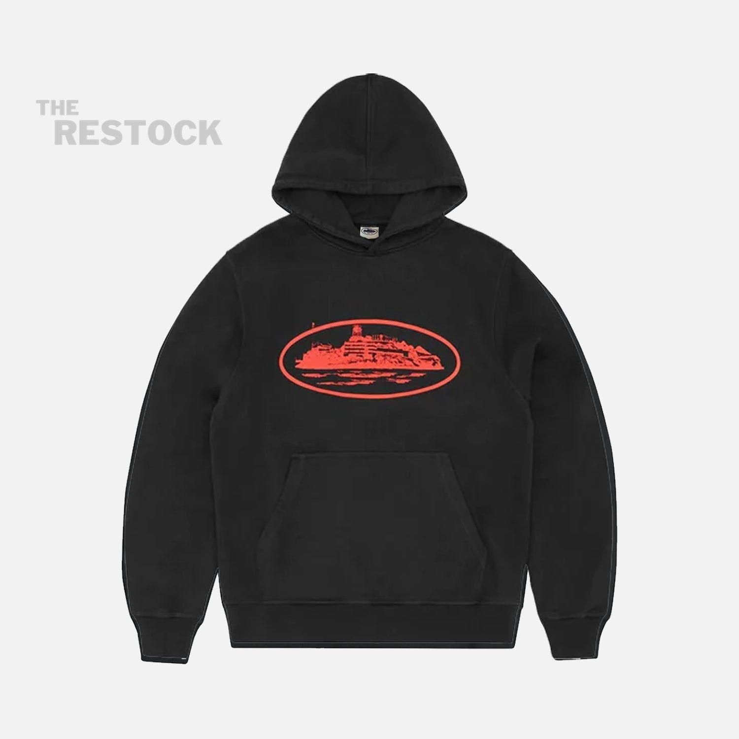 Corteiz RTW Alcatraz Hoodie - Black / Red